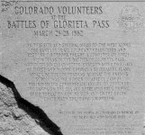 Colorado Volunteers monument in Glorieta Pass